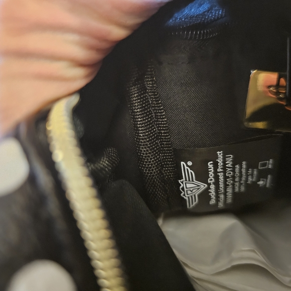 Minnie Mouse NWOT Buckle Down Bags Crossbody Bag Polka Dot Y2K Blk White Red - Picture 10 of 12